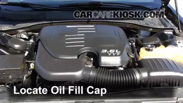 2012 Chrysler 300 Limited 3.6L V6 Aceite Agregar aceite